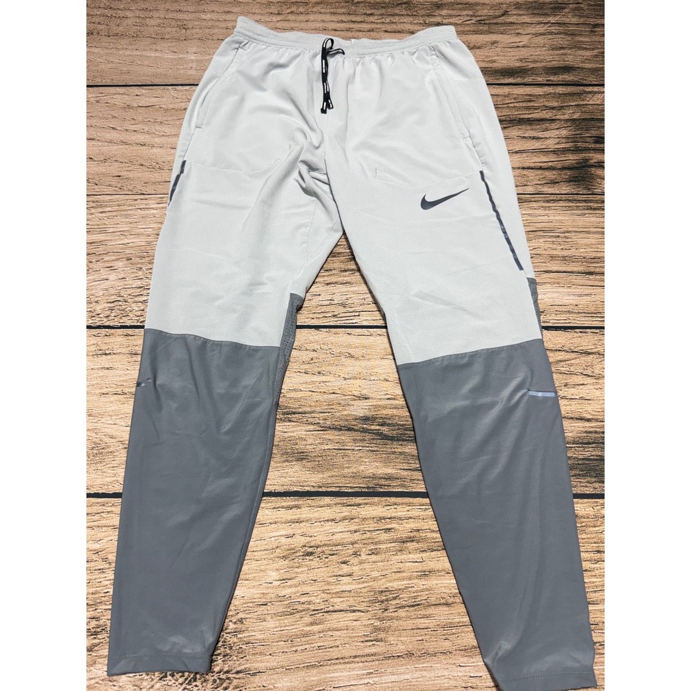 Nike Dri-FIT Running Pants Mens Medium Grey CU5493-077 Joggers Training